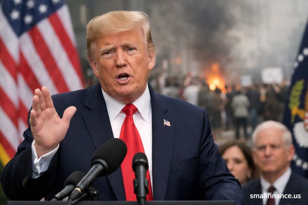 Trump speaks on Iran protest crackdown amid global concern