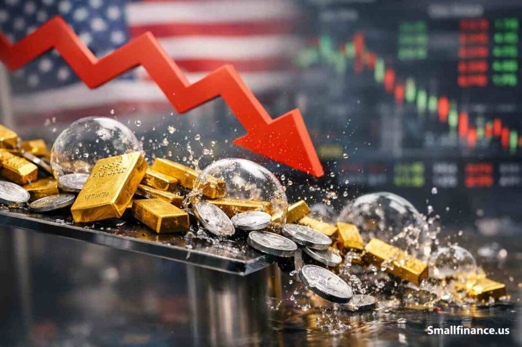 Gold and silver prices falling after US jobs report surprise