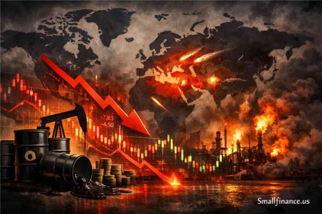 Iran war oil shock causing global recession risk and inflation surge