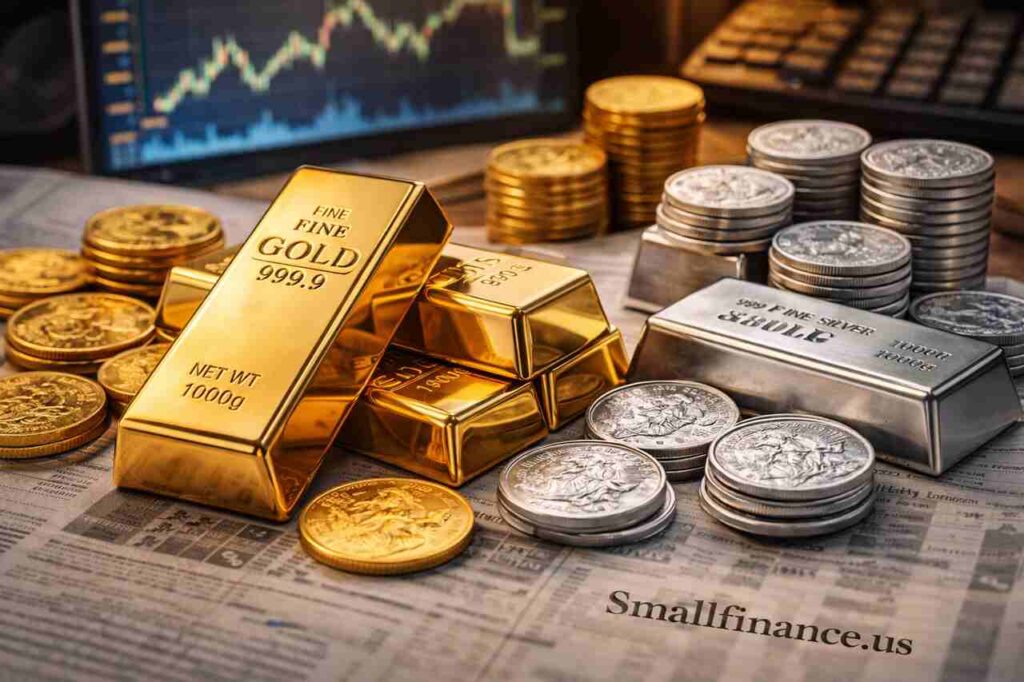 Gold Holds Steady as Dollar Pauses, Silver Tracks Industrial Mood gold, silver, commodities, inflation, US dollar, investing, market trends, precious metals