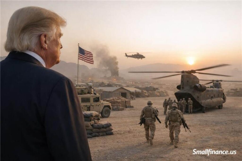 Trump watching U.S. troops leaving Middle East base