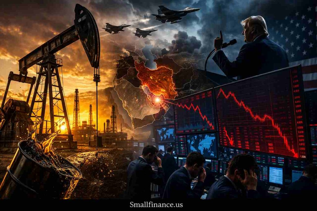 Trump Warns More Attacks On Iran, Oil Prices Go Up And Stock Prices Go Down Oil prices rising and stock market falling after Trump warns of more attacks on Iran, showing global financial tension