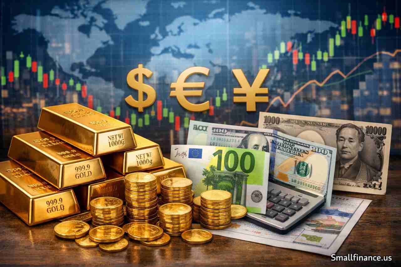 Gold value conversion with global currencies and market charts