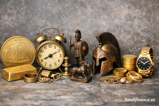 Nordic gold vs brass bronze gold plated metal comparison objects